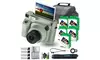 Fujifilm INSTAX WIDE 400 Instant Camera Battery and 100 Film Bundle - Sage Green
