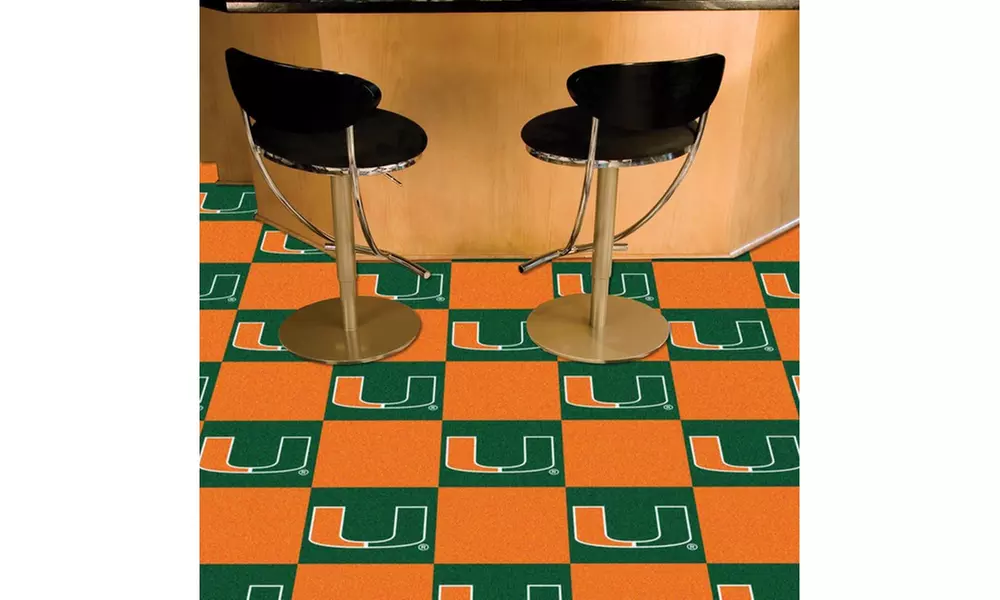 Fanmats NCAA 45 Square Feet Team Logo Carpet Tiles - Primary Image
