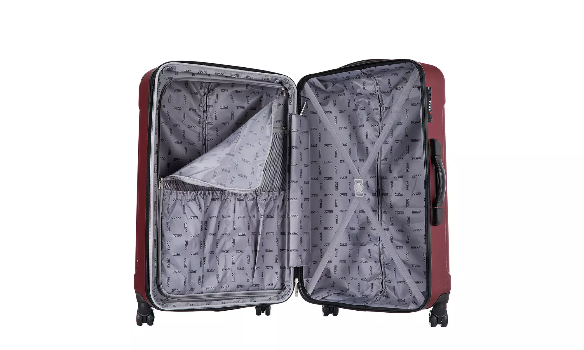 Three-Piece DUKAP Intely Smart Hardside Luggage Set 20"/28"/32"