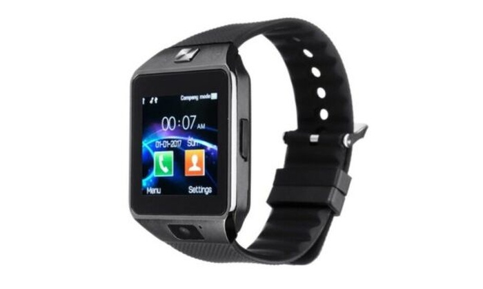 smart watch dz09 band made of silicone strap black