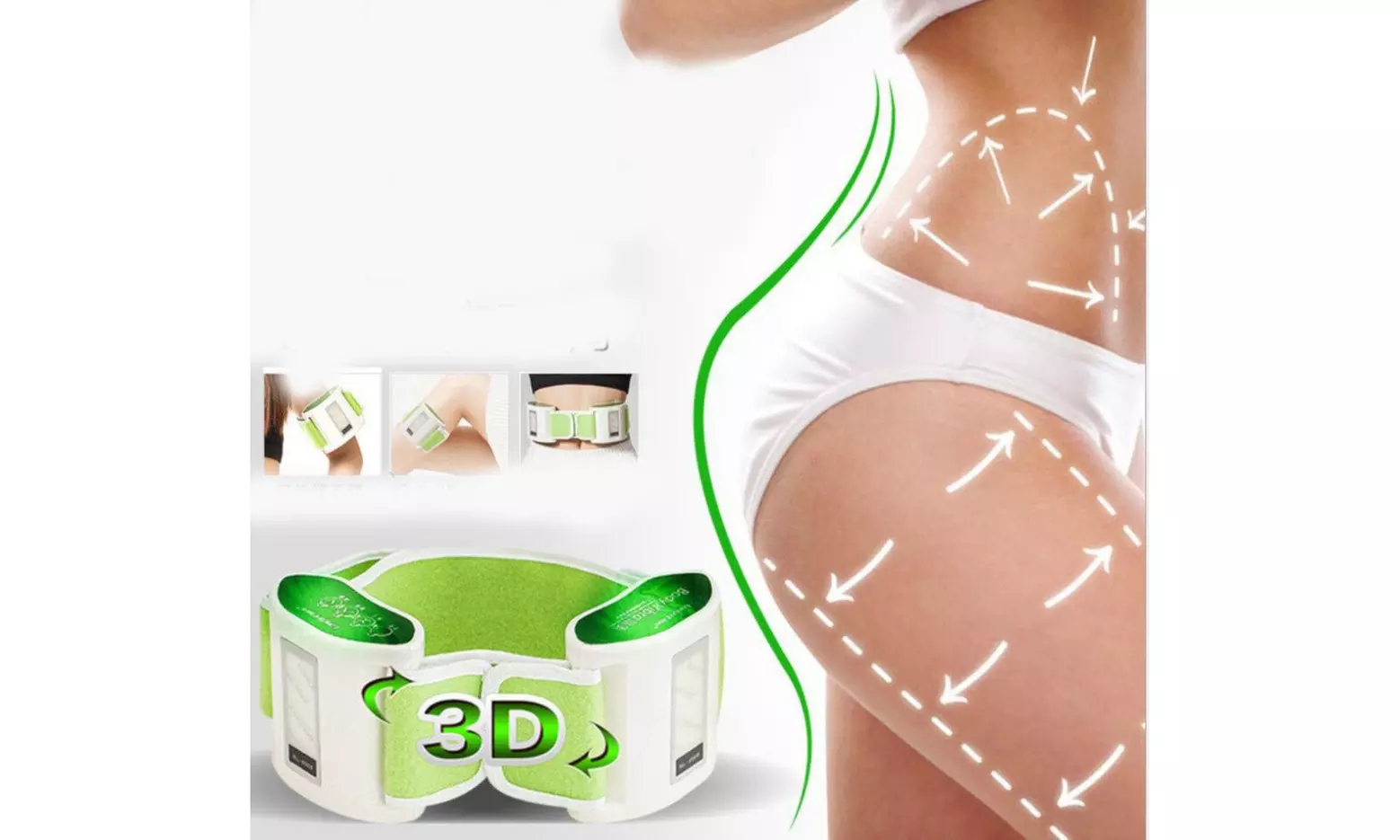 Vibrating Weight Loss and Massage Therapy Muscle Training Belt - Second Medium