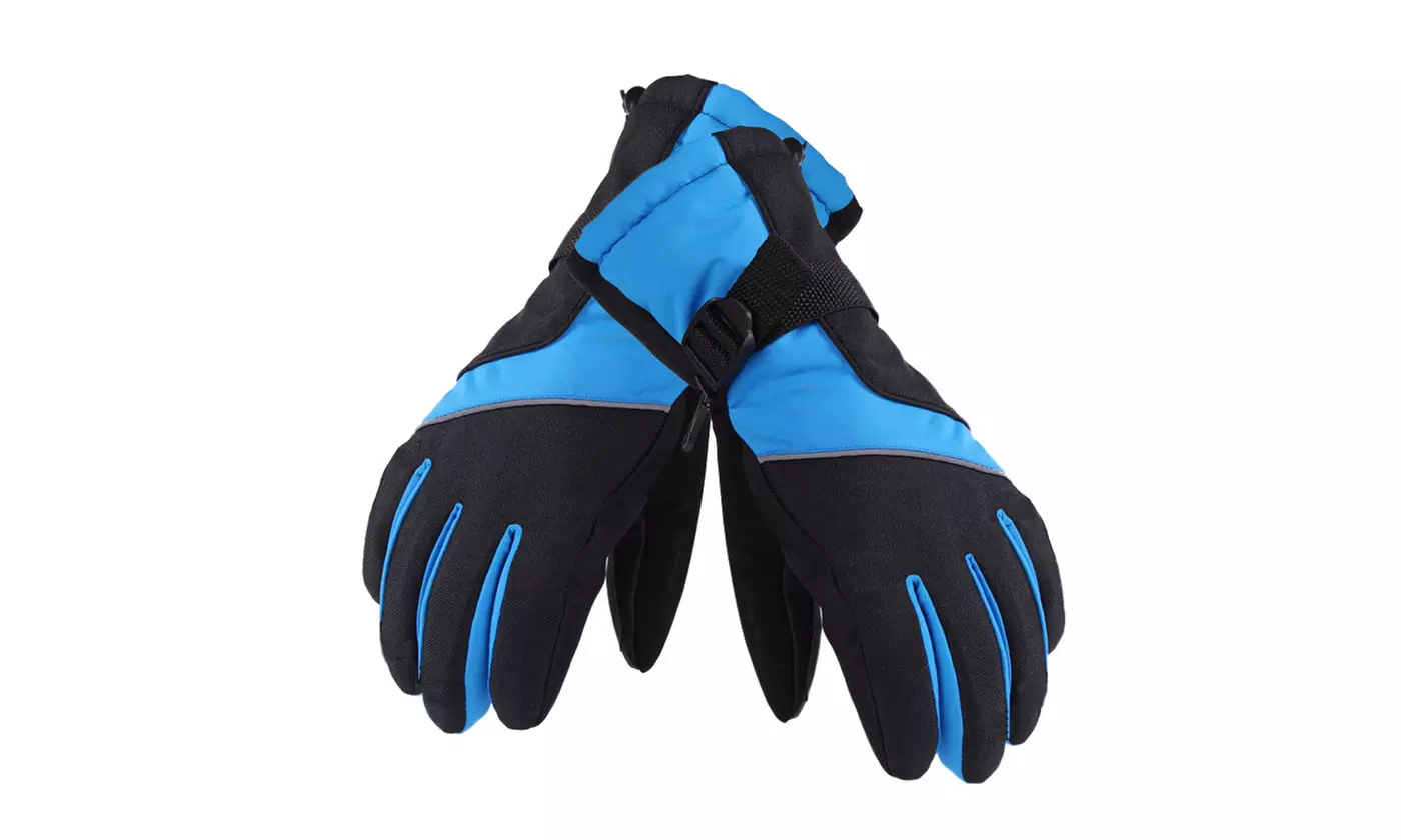 Men Waterproof Winter Ski Snowboard Gloves for Skiing Snowboad Shoveling Outdoor
