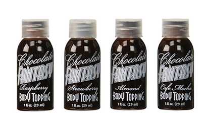 4 Pcs/Set Chocolate Fantasy Body Topping Sampler.