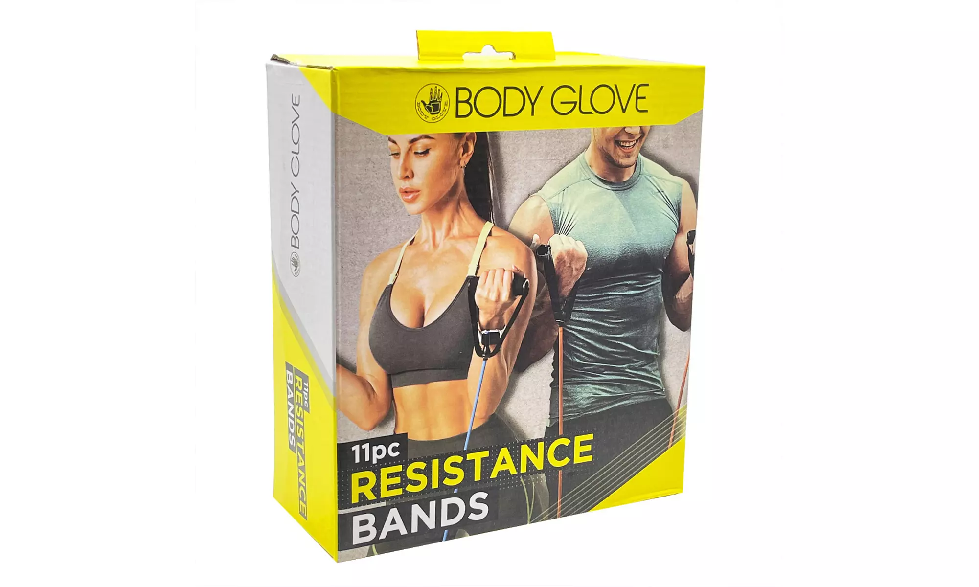 Body Glove 11 PCS Resistance Band Yoga Pilates Exercise Fitness Workout Bands
