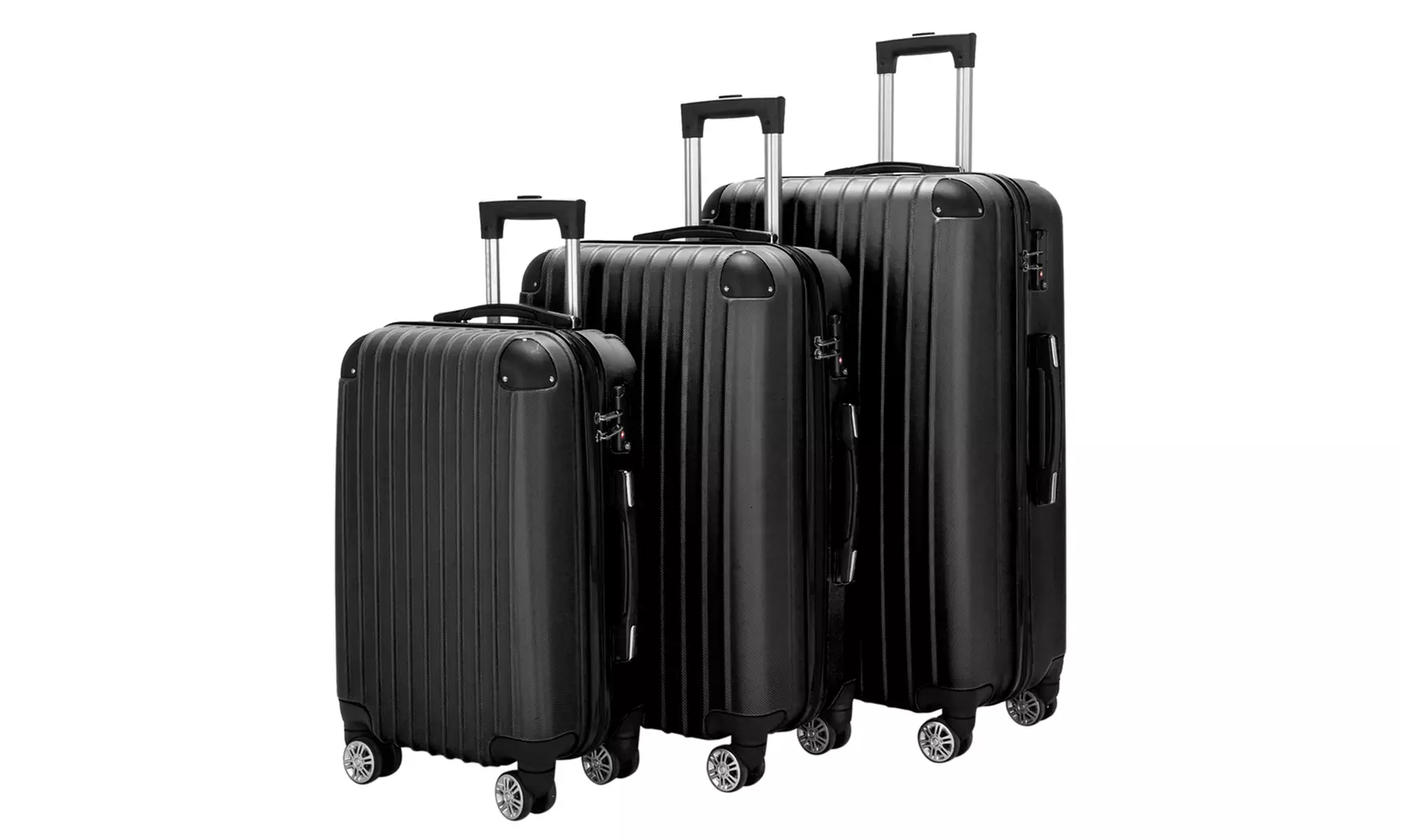 Luggage Suitcase PC ABS 3 Piece Set with TSA Lock Spinner - Primary Image