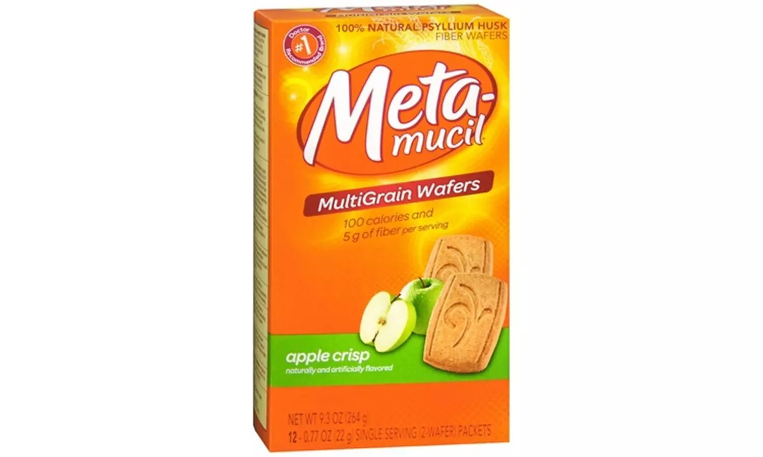 New Essential Metamucil Fiber Wafers Apple Crisp 24 Each - Primary Image