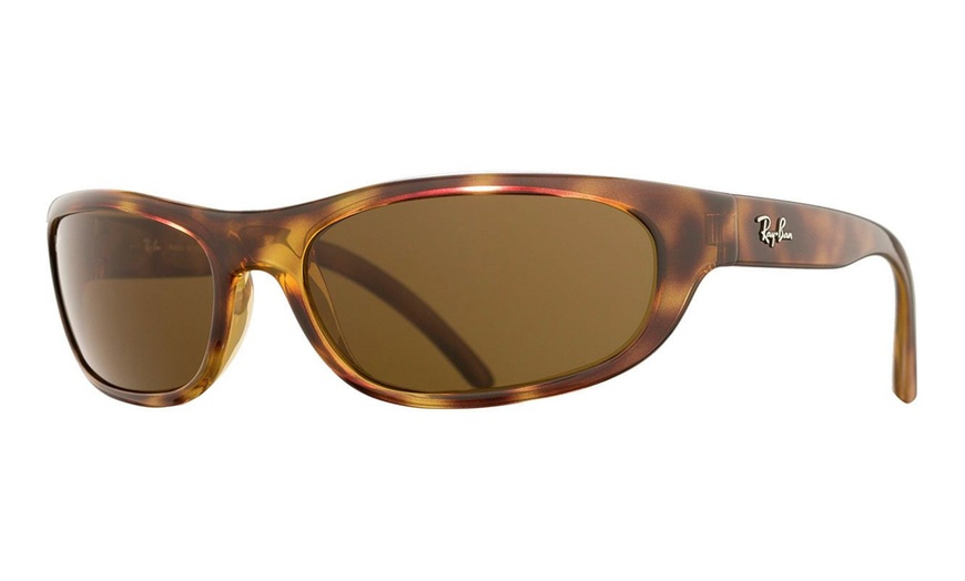 Ray Ban Rb4033 Polarized Sunglasses Havana Brown Brown Classic Lens Groupon