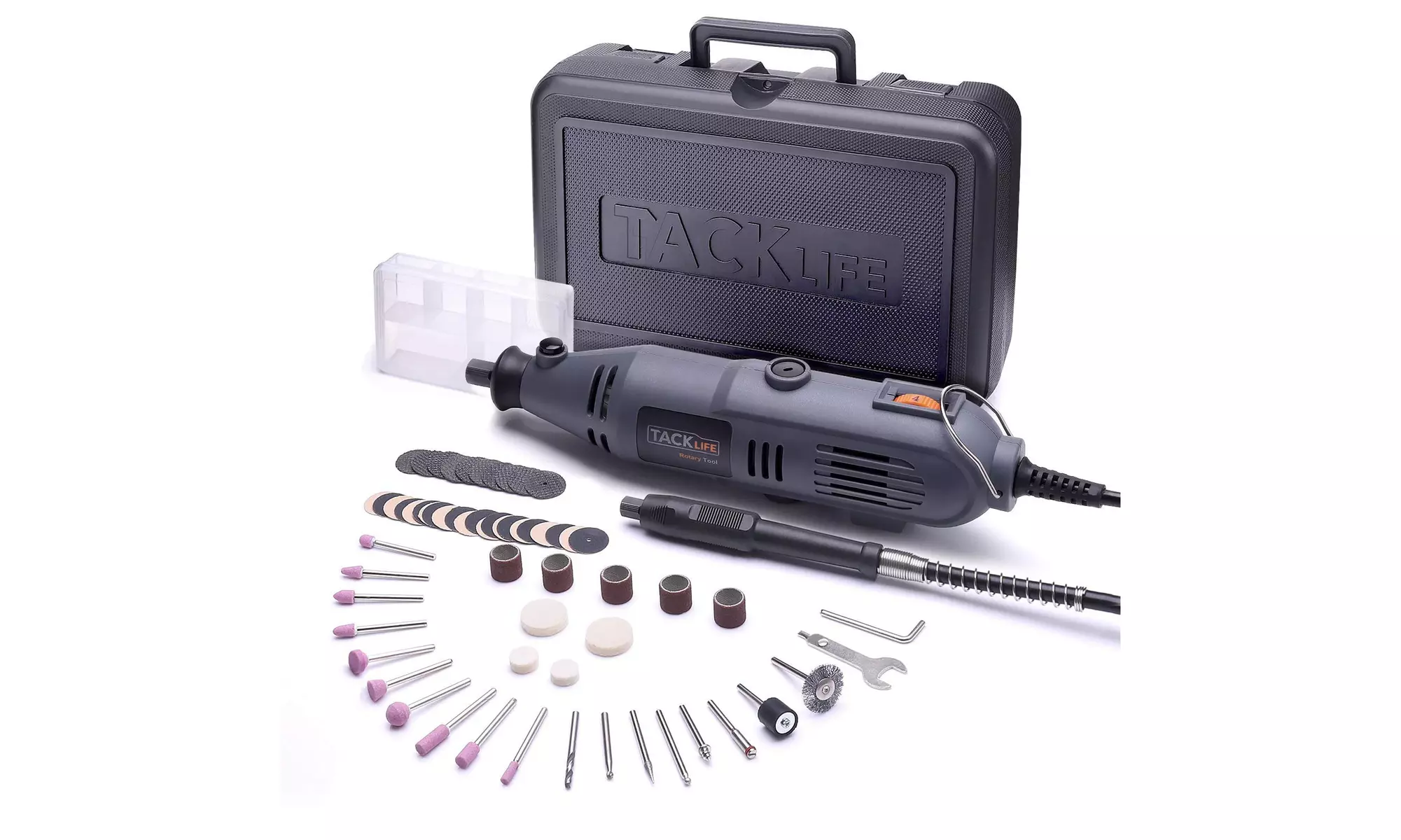 TACKLIFE Rotary Tool with Flex Shaft-60 Accessories Variable Speed  - Second Medium