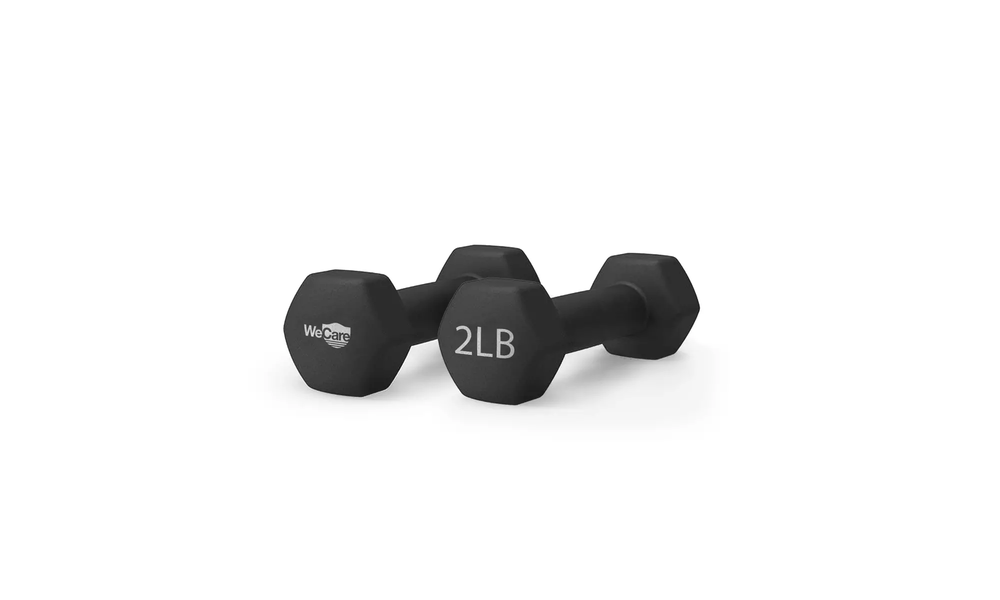 WeCare Neoprene Coated Dumbbells for Non-Slip Grip (Set of Two)