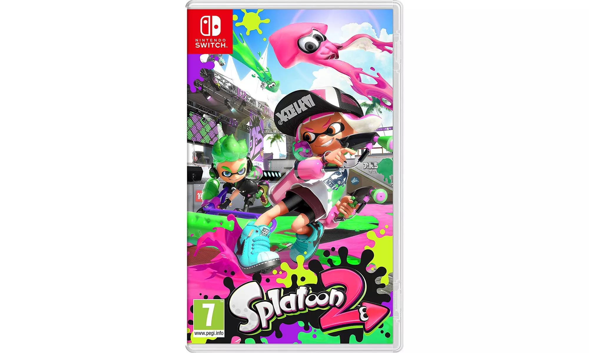Splatoon 2 Video Game for Nintendo Switch Featuring Solo and Multiplayer - Primary Image