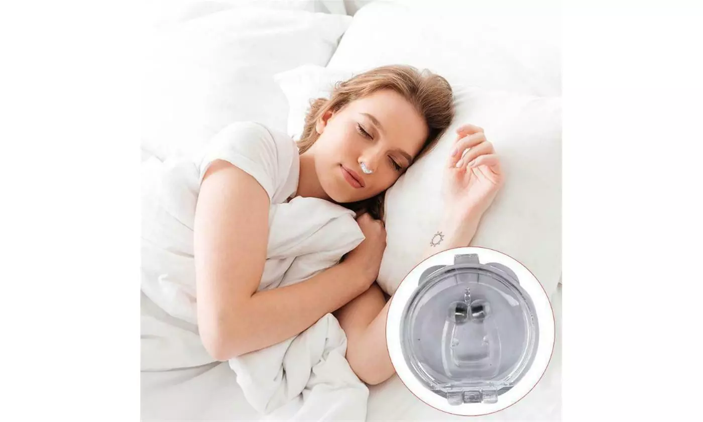 4 Pack Silicone Clip Magnetic Anti Snore Stop Snoring Nose Clips Sleeping Aid