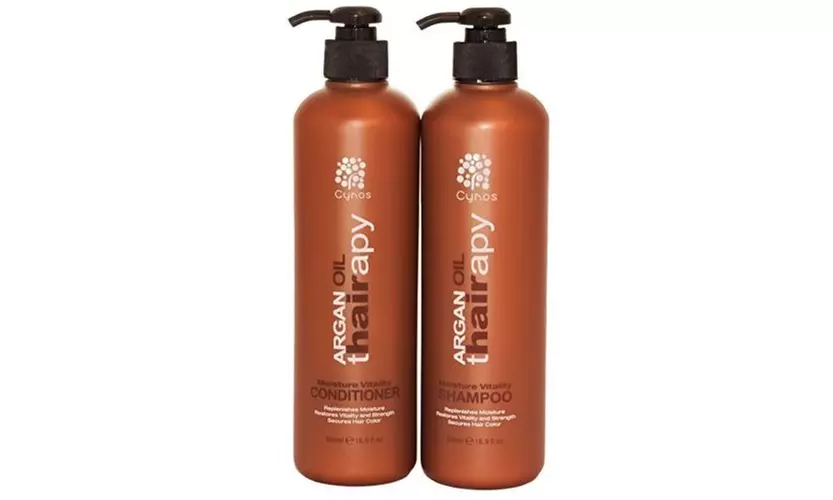 Cynos Argan Oil thairapy Moisture Vitality Shampoo & Conditioner, 16.9 Oz - Primary Image