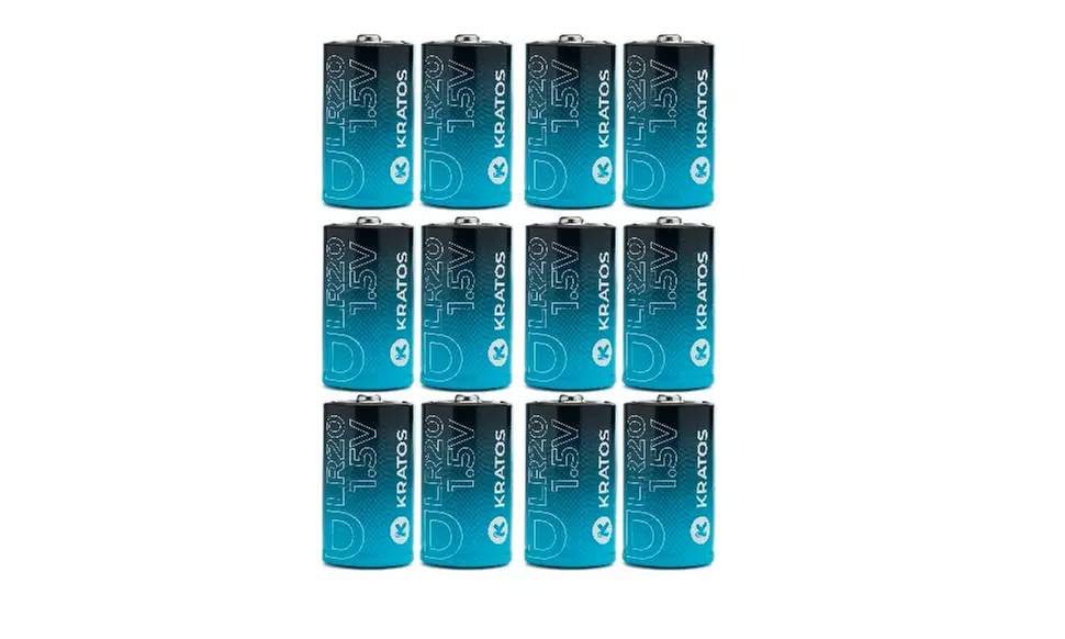Kratos Power High-Performance Ultra Alkaline D Cell Batteries (12-Pack) - Second Medium