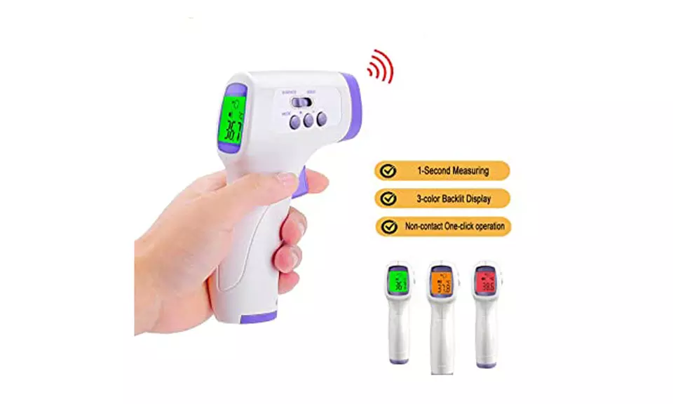 Digital Non-Contact Medical Infrared Forehead Thermometer Gun for Baby and Adult - Primary Image