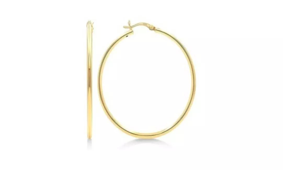 2MM French Lock Hoop 925 Sterling Silver Earrings - 10MM-65MM 