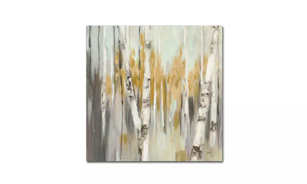 Julia Purinton 'Silver Birch I' Canvas Art - Second Medium