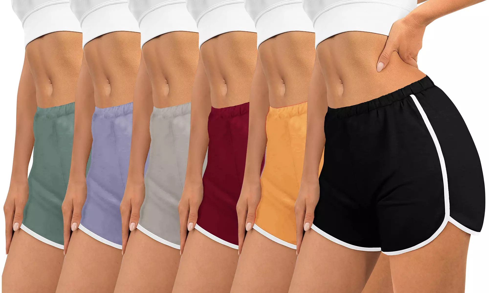 3 Pack Women's Relaxed Retro Dolphin Shorts