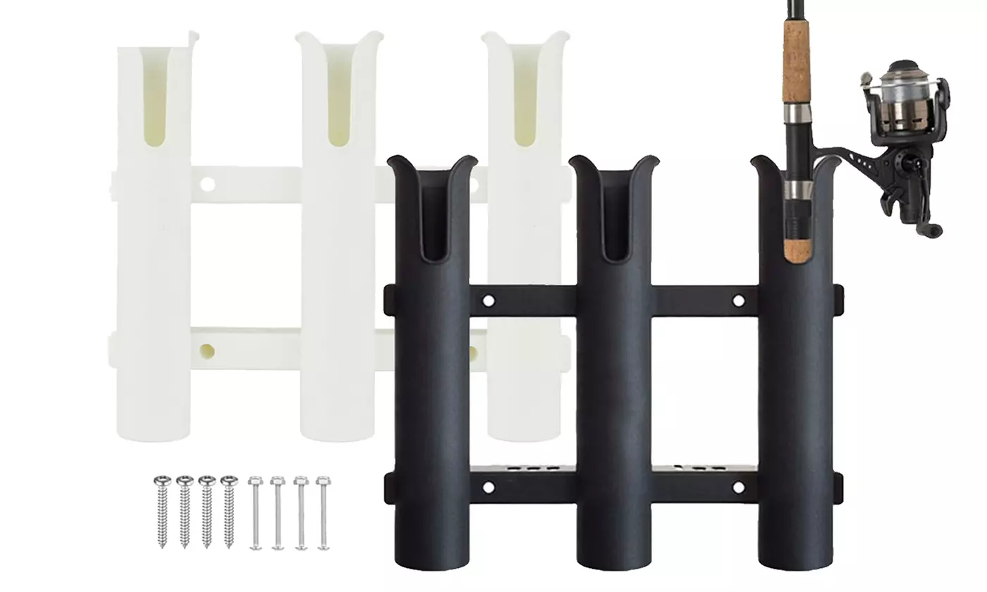 3 Tube Rod Holder Rack Bracket Socket for Marine Boat Kayak Fishing - Primary Image
