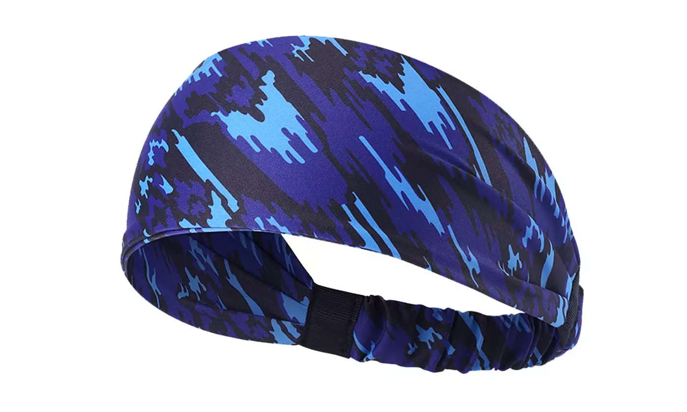 Unisex Yoga Sport Athletic Headband for Running Sports Elastic Wicking Sweatband