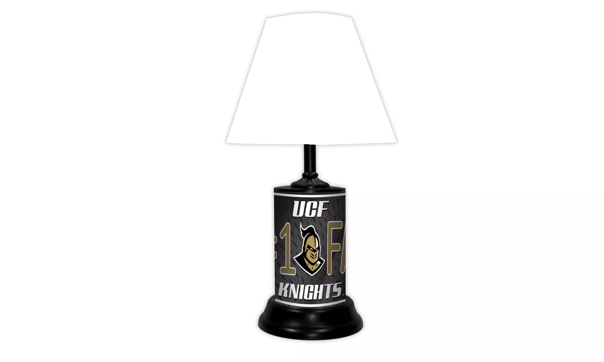 NCAA 18-inch Desk/Table Lamp with Shade, #1 Fan with Team Logo