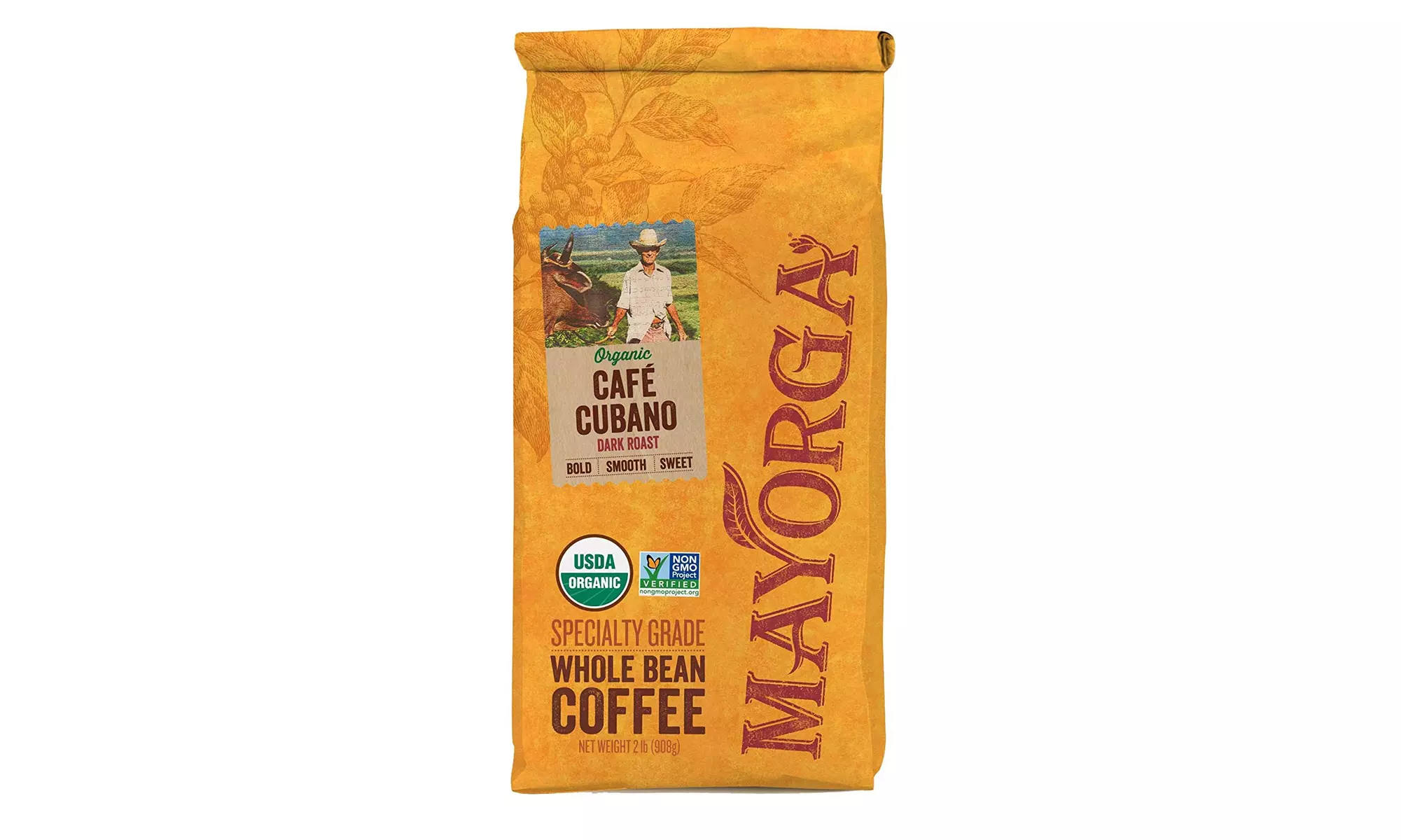 Mayorga Organics Cafe Cubano Dark Roast, 2 Pound, Whole Bean Coffee - Primary Image