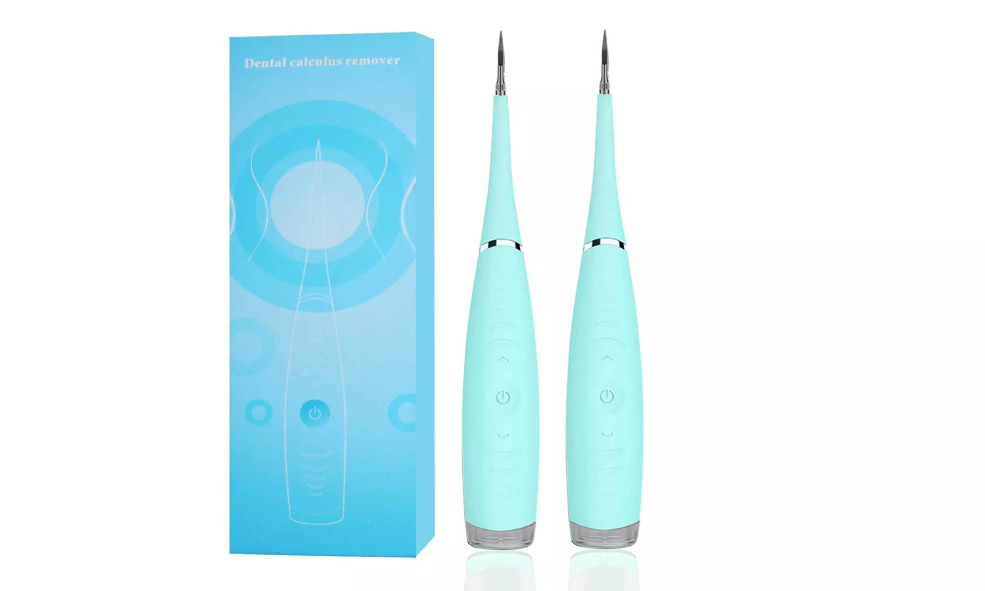 2Pcs Men Women Sonic Electric Sonic Dental Scaler Set for Christmas Gifts