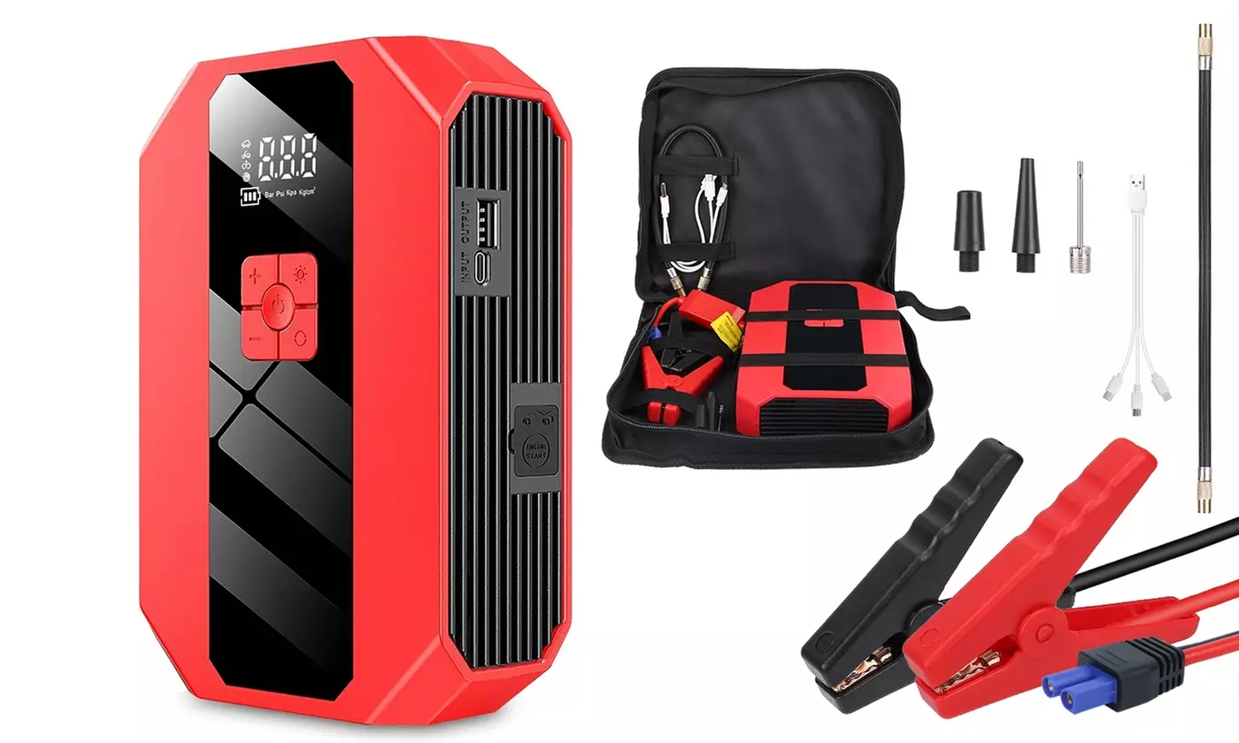 Inova 1500A Jump Starter and 20000mAh Power Bank with three Light Modes