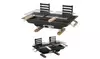 New Charcoal Hibachi Grill with 2 Multi-Positioned Grills Ideal for Travelling