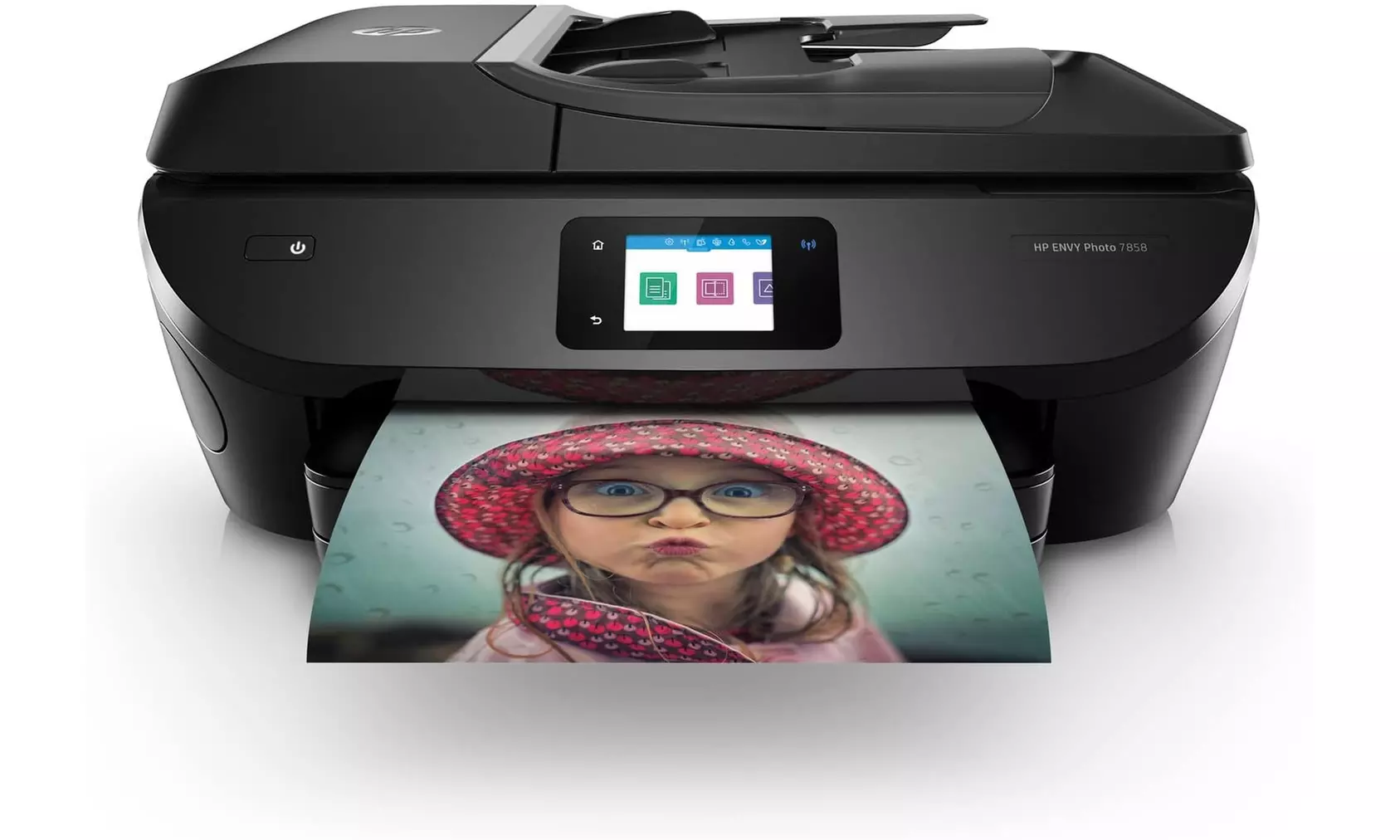 HP Envy Photo 7858 NO INK All-in-One Printer (Black)- Refurbished - Primary Image