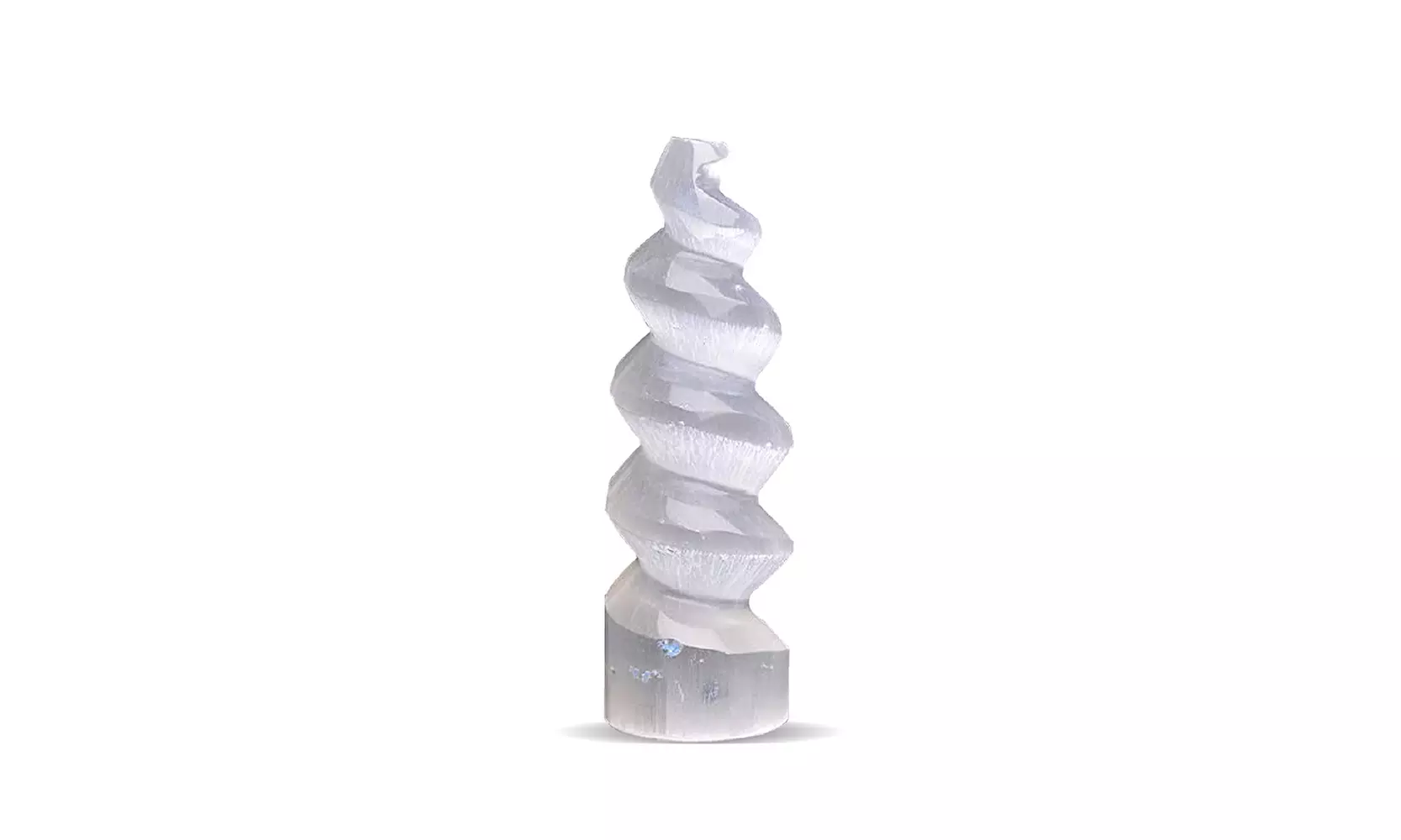 SALT 84 Selenite Crystal Spiral Tower 15cm, Natural Moroccan Crystal Skyscraper - Primary Image