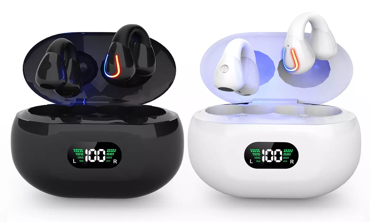 iMounTEK Bluetooth Earbuds V5.3 Wireless Headphones w/ LED Display Charging Case