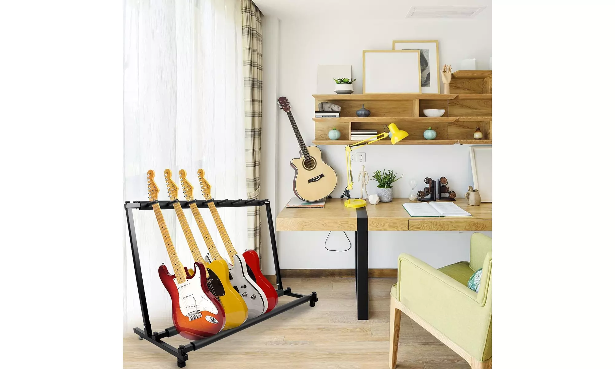 Guitar Stand Multi-Instrument Guitar Holder Rack Stand - Primary Image