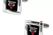Sports Team Logo NBA Square Cufflinks with Square Shape Logo Design Gift Box Set - Second Medium