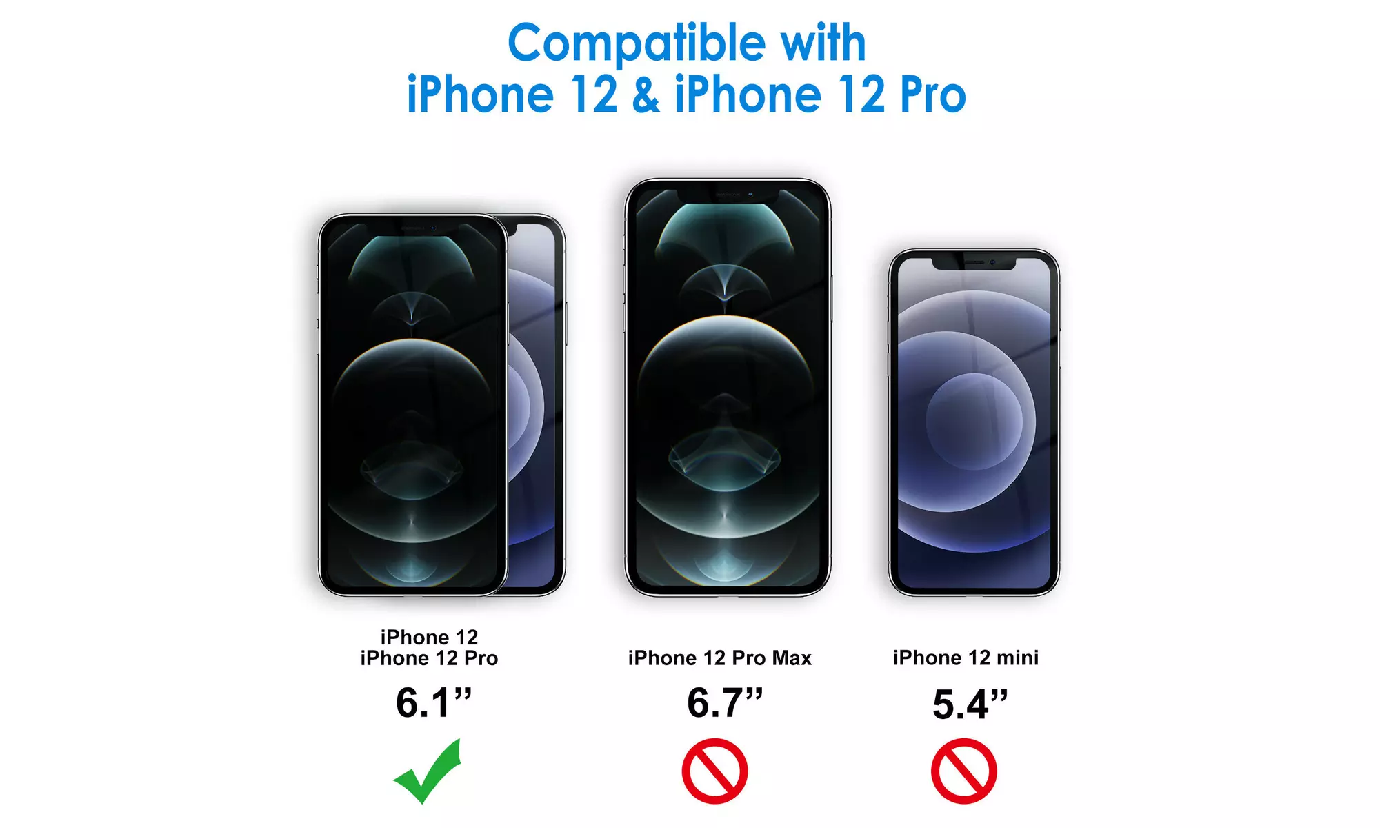 JETech Case for iPhone 12/12 Pro 6.1-Inch Shockproof Bumper Cover Clear Back