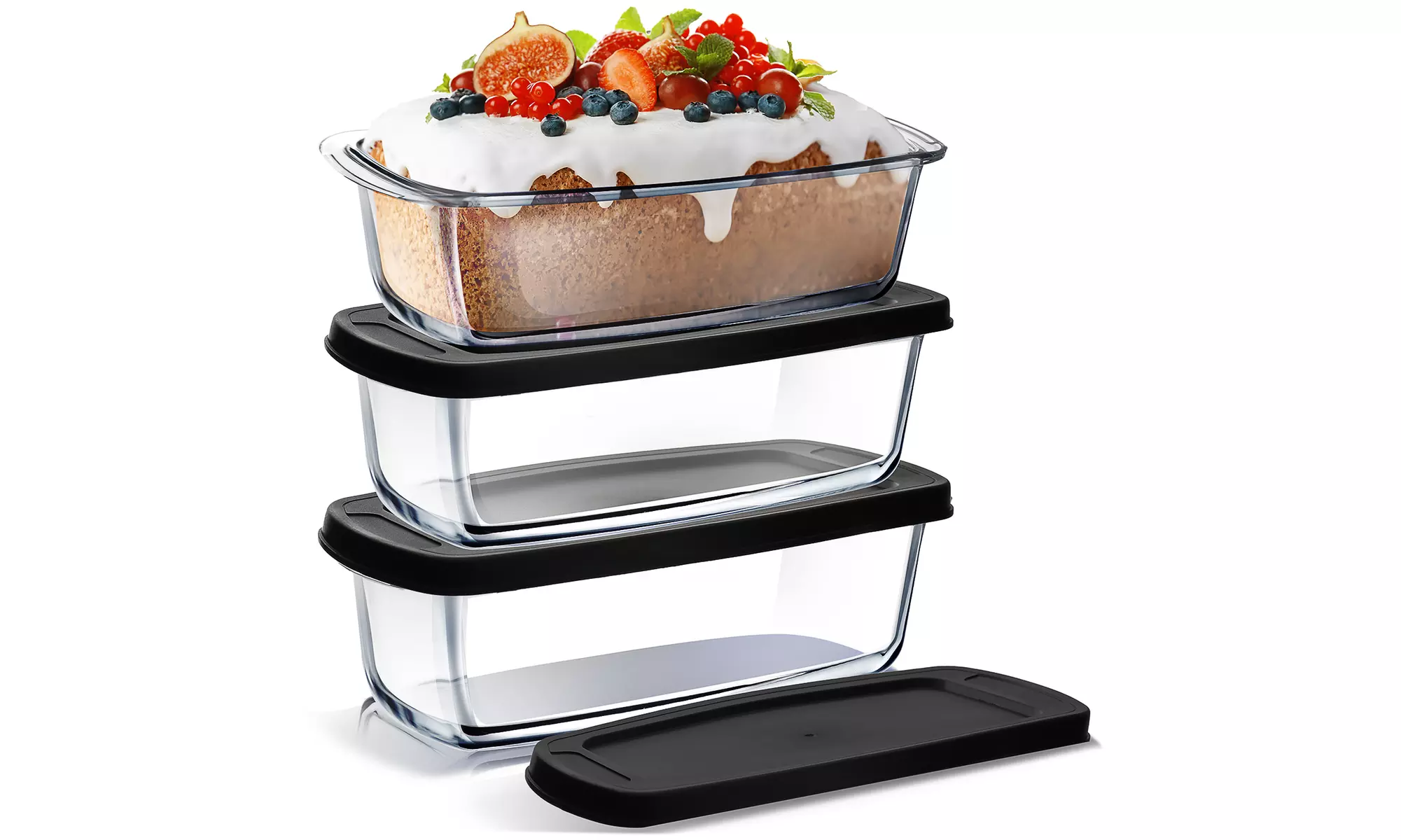 EATEX Glass Bread Pans for Homemade Bread Baking