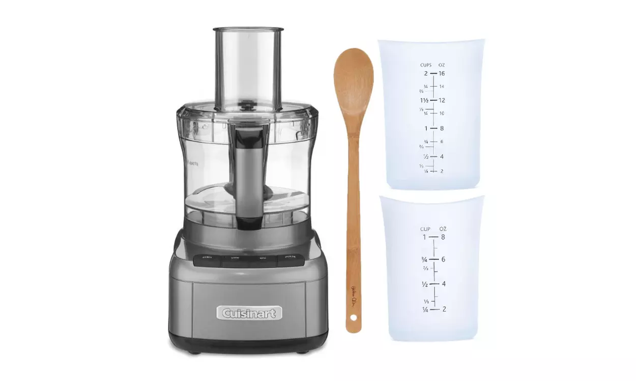 Cuisinart FP-8GMP1 Elemental 8-Cup Food Processor (Gunmetal) Bundle w/ Accessory - Primary Image