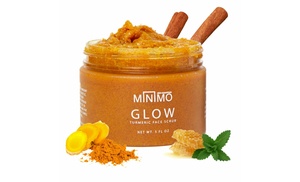 Minimo Glow Turmeric Face Scrub In Lemon Cake 5oz/147mL