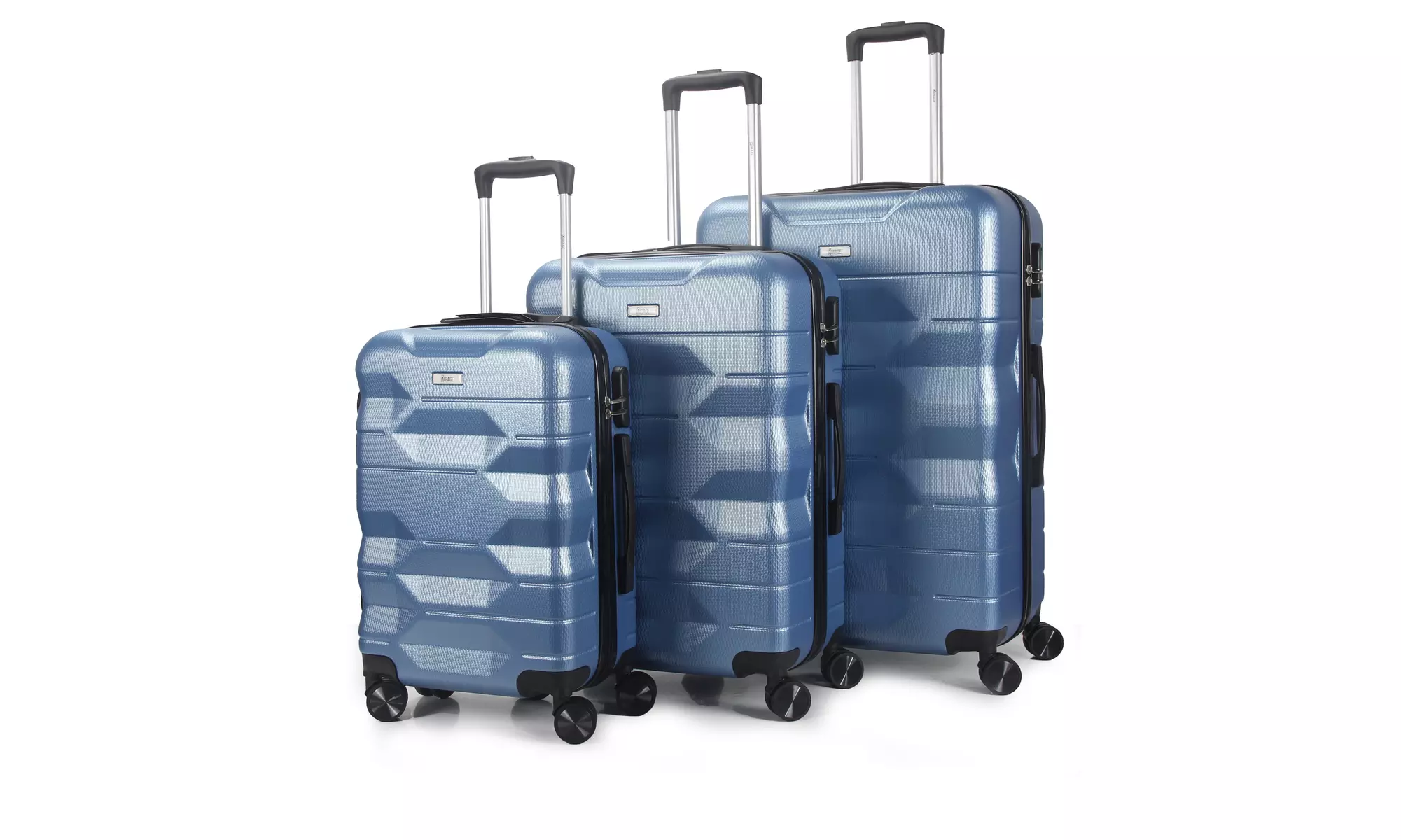 3-Piece Hardside Luggage Set with 360 Dual Spinner Wheels and Combo Lock