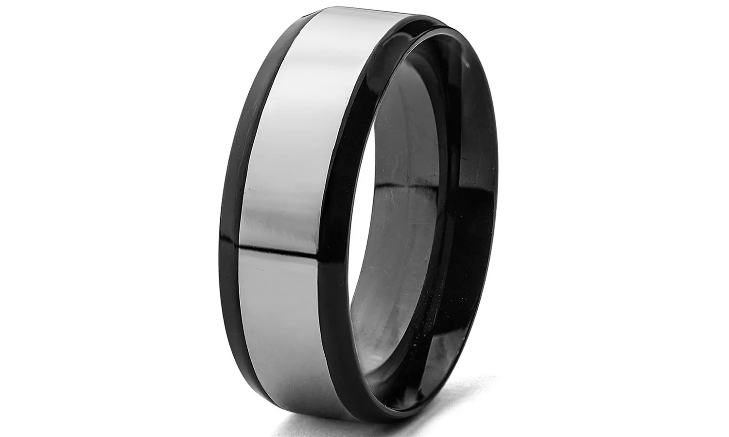 Black Plated Two-tone Band 