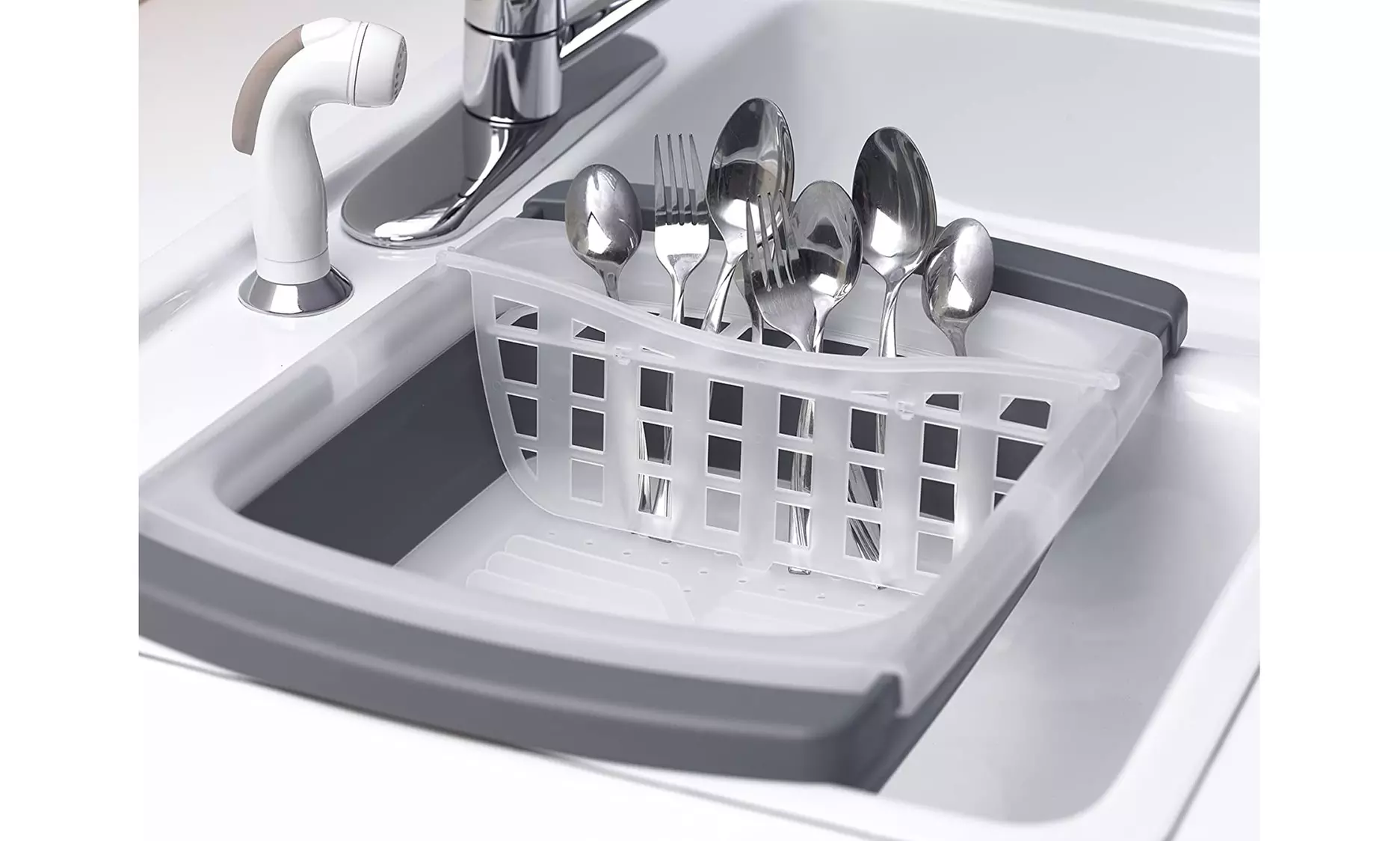 Prepworks by Progressive Collapsible Over-The-Sink Dish Drainer - Primary Image