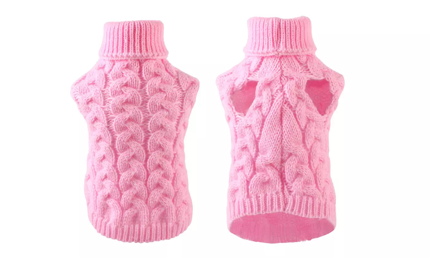 Pet Dog Warm Jumper Knit Sweater Clothes Puppy Cat Knitwear Costume Coat Apparel