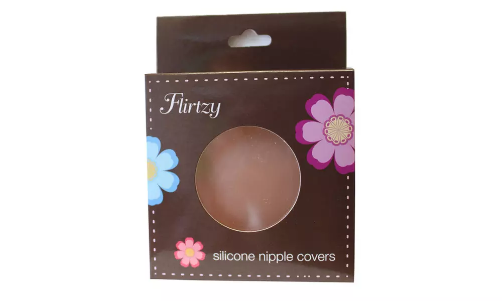 Flirtzy Self-Adhesive Silicone Nipple Cover, 3 Pack - Second Medium