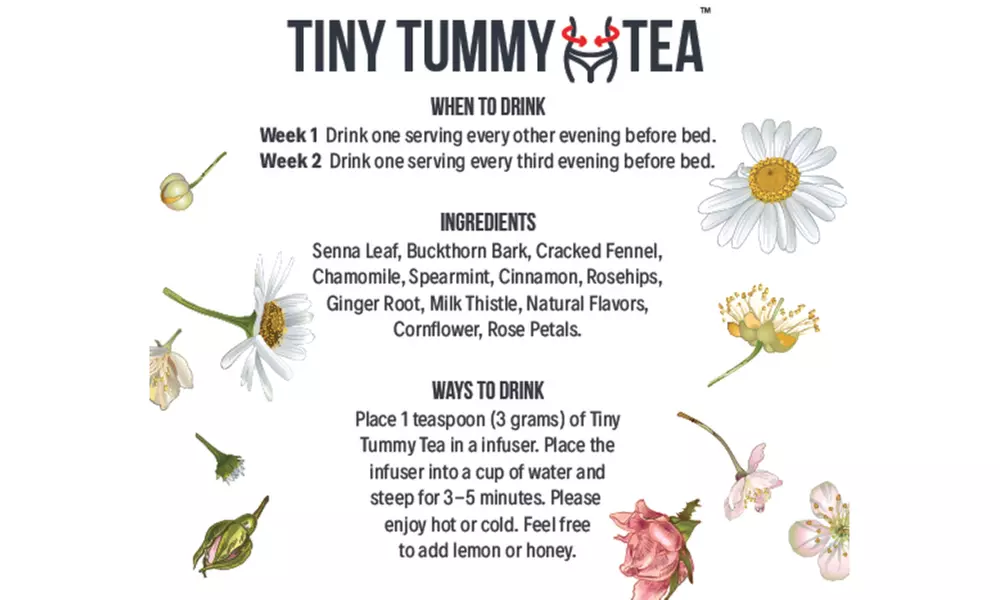 Tiny Tummy Detox Powder & PM Evening Cleanse Tea (1- or 2- Pack)