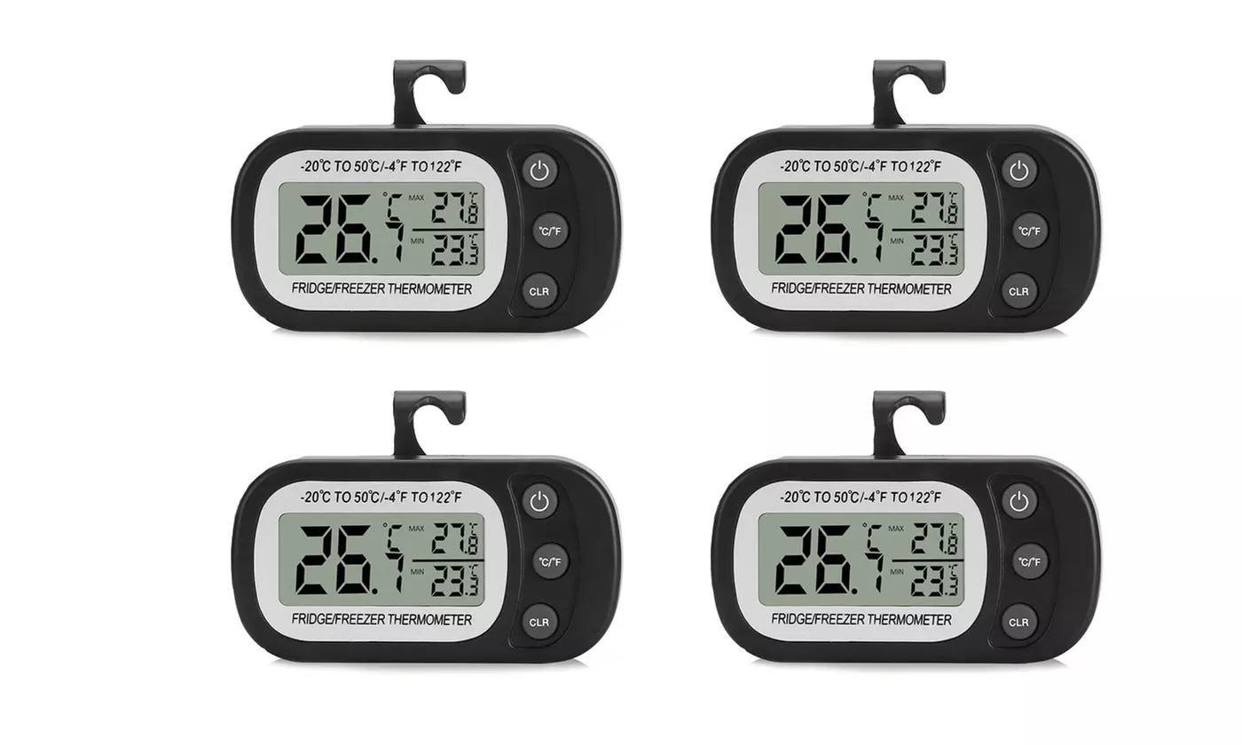 Thermometer Digital Fridge Freezer Waterproof Large LCD Display