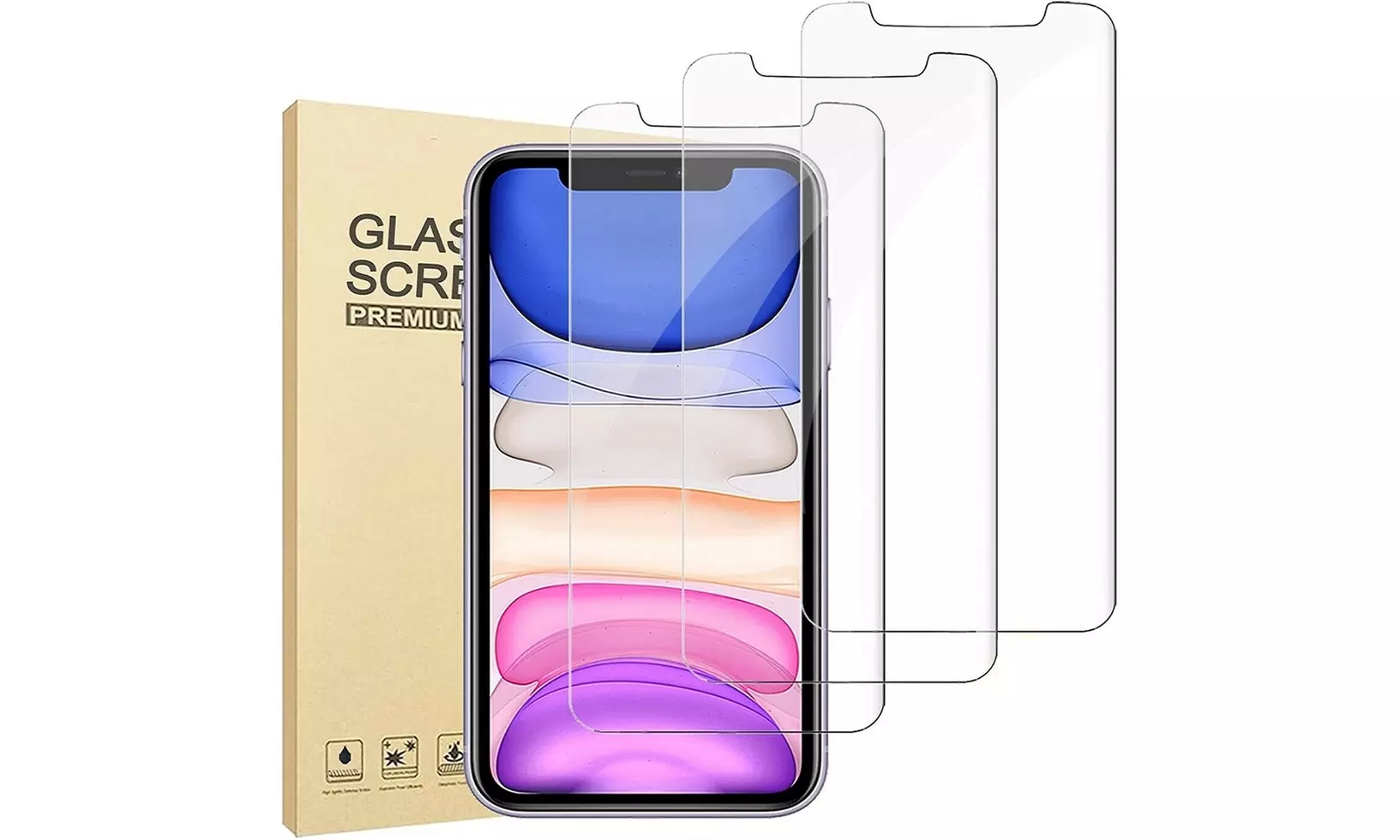 Tempered Glass Screen Protector for iPhone 13 12 11 Pro  - Primary Image