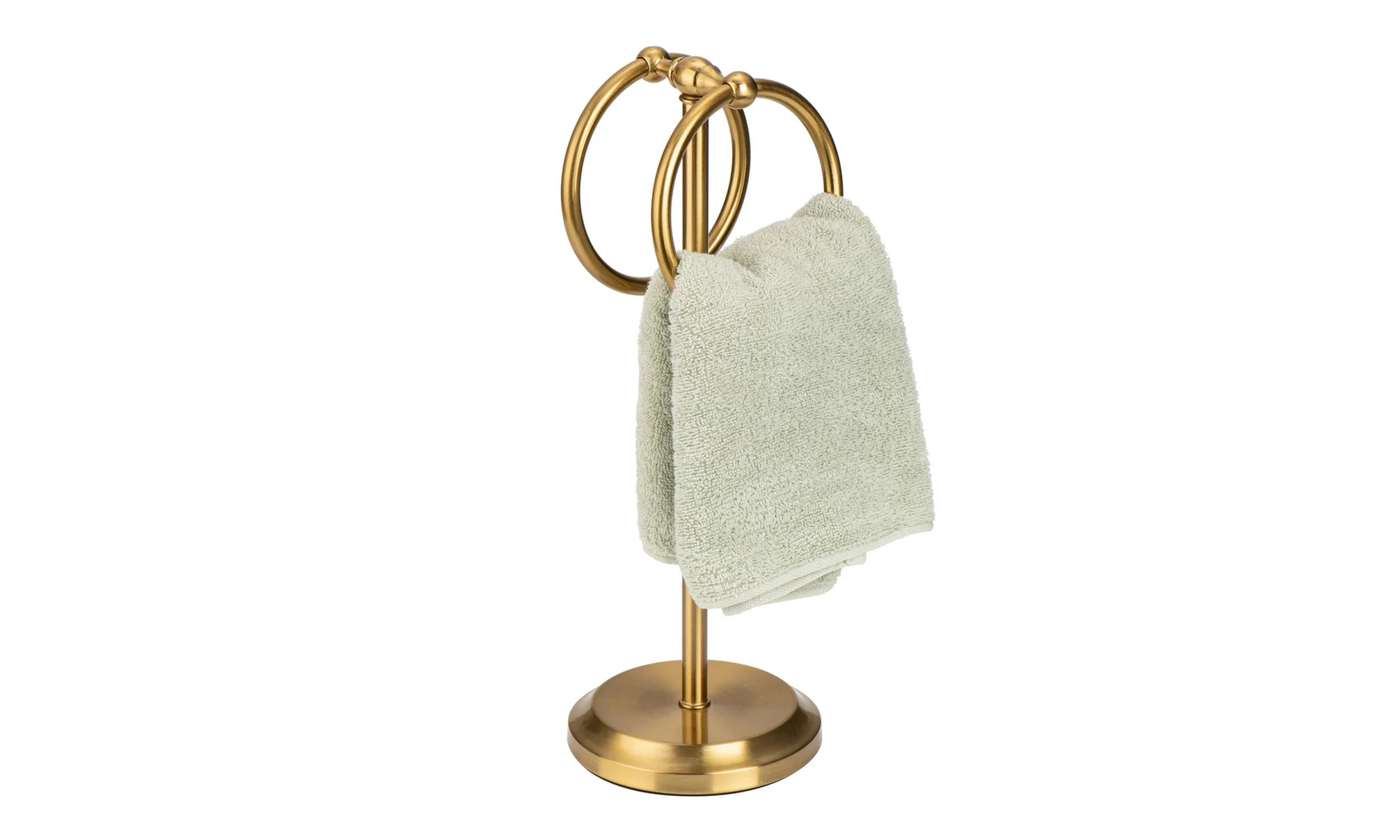 Classical Double Ring Design Fingertip Towel Holder
