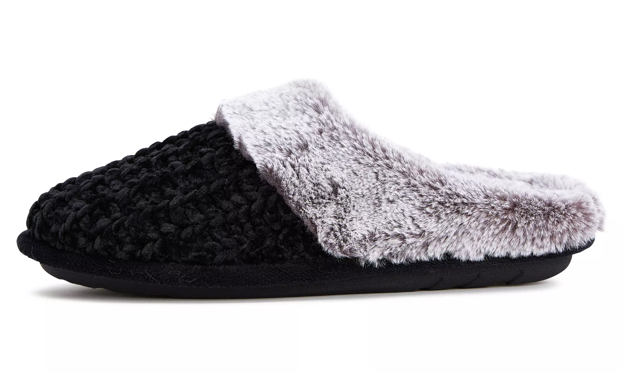 Floopi Women's Soft Cuff Chenille Knit Slippers with Memory Foam