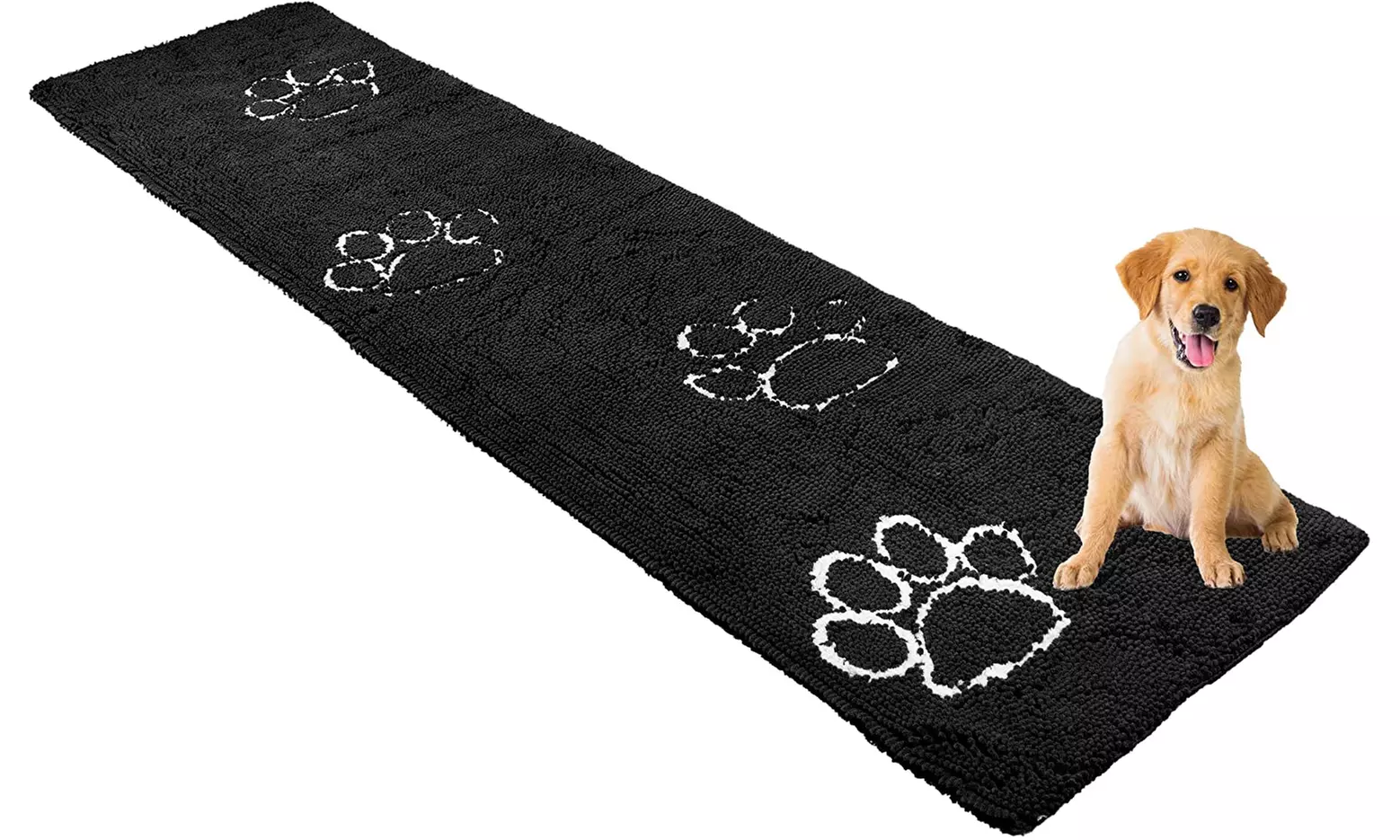 My Doggy Place Ultra-Absorbent Dog Doormat with Paw Design - Second Medium