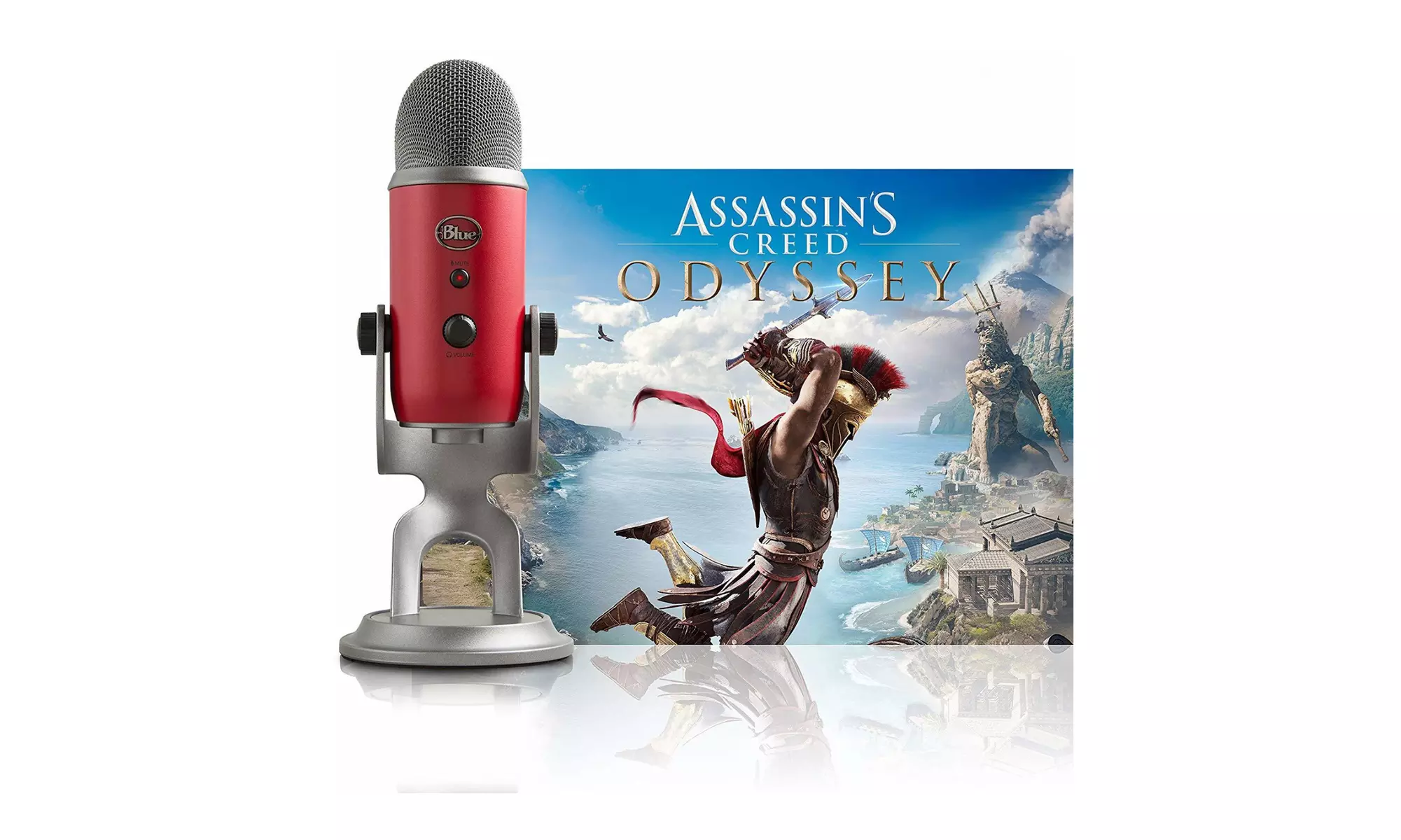 Blue Yeti USB Microphone (Red) & Assassin's Creed Odyssey Streamer Bundle - Primary Image