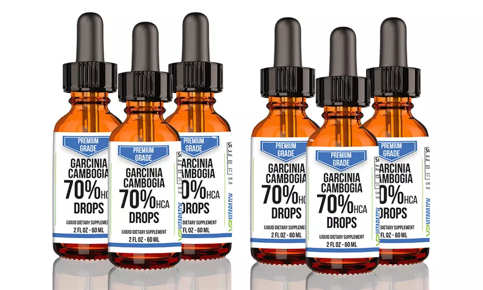 Premium Grade Keto 70% HCA Garcinia Cambogia Weight Loss Drops (2 Oz.) - Second Medium
